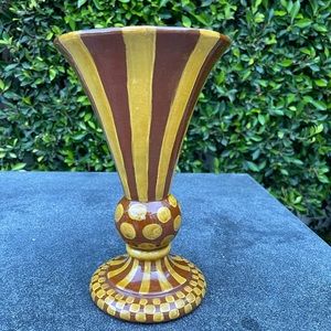 MacKenzie Childs Hand Painted Vase
